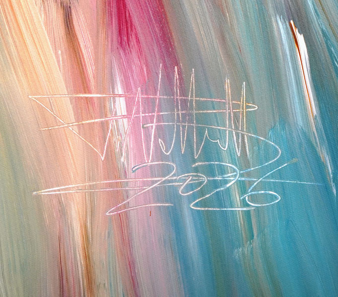 Signature of the artist Peter Nottrott and year of creation