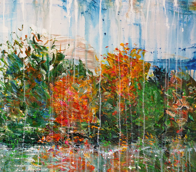 detail of the flower artwork of the artist Peter Nottrott