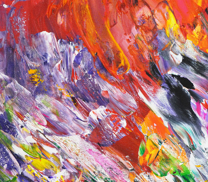 detail of the abstract, extra large dreamlike artwork by the artist Peter Nottrott