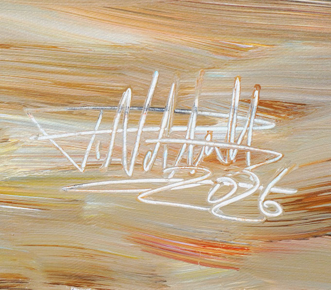 bottom right on the artwork: signature of the artist Peter Nottrott and year of creation: 2026