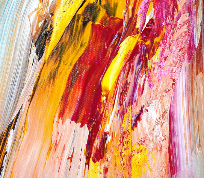 detail of the abstract and colorful painting