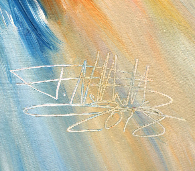 signature of the artist Peter Nottrott and year of creation: 2018