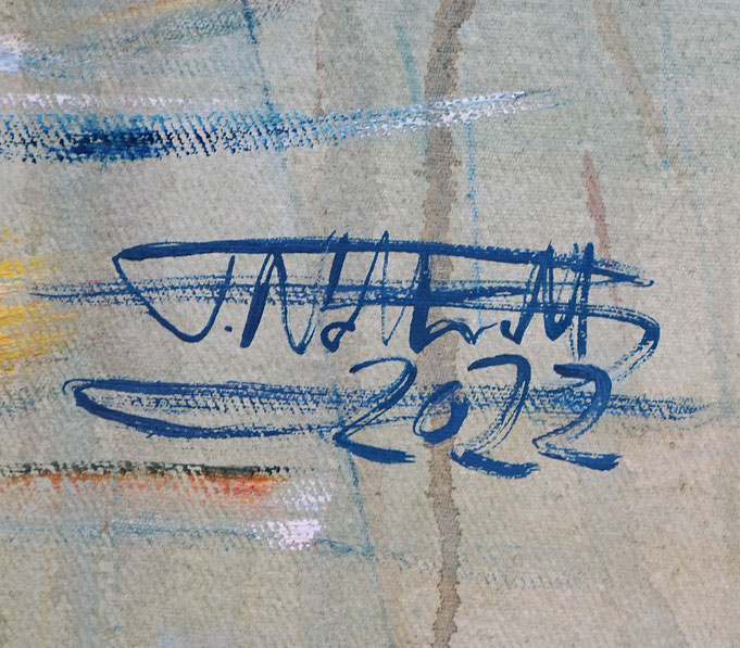 signature of the artist Peter Nottrott and year of creation