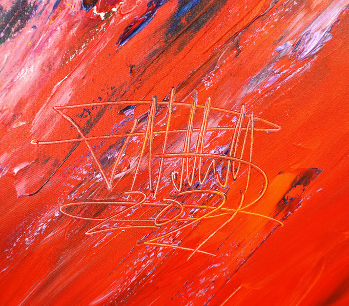 Signature of the artist Peter Nottrott and year of creation