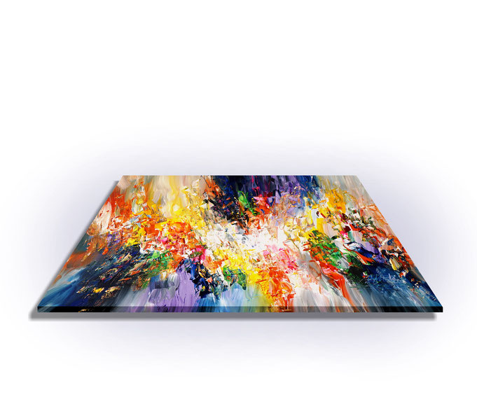 Side view: ready to hang - You don't need a frame, the sides are painted in one color