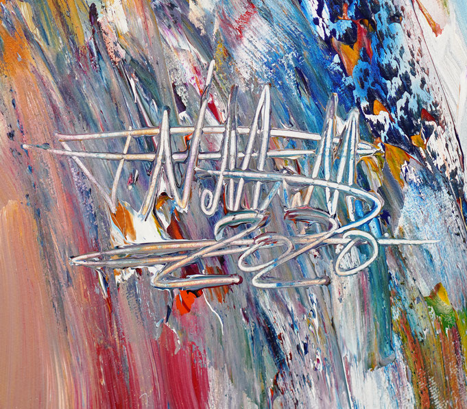 Signature of the artist Peter Nottrott and year of creation: 2020