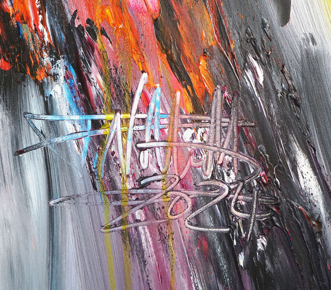Signature of the artist Peter Nottrott and year of creation