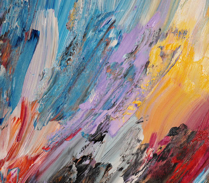 detail of the oversized abstract artwork by the artist Peter Nottrott for sale