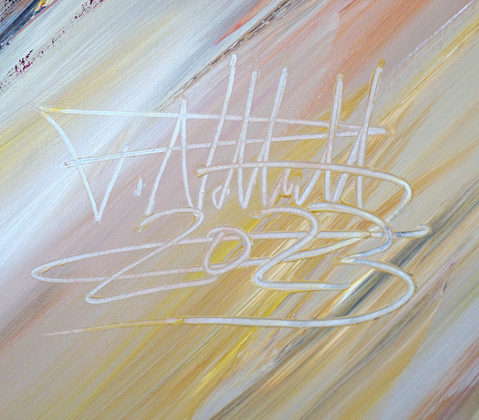 Signature of the artist Peter Nottrott and year of creation