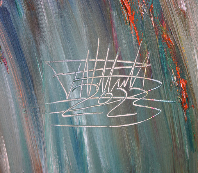 Signature of the artist Peter Nottrott and year of creation