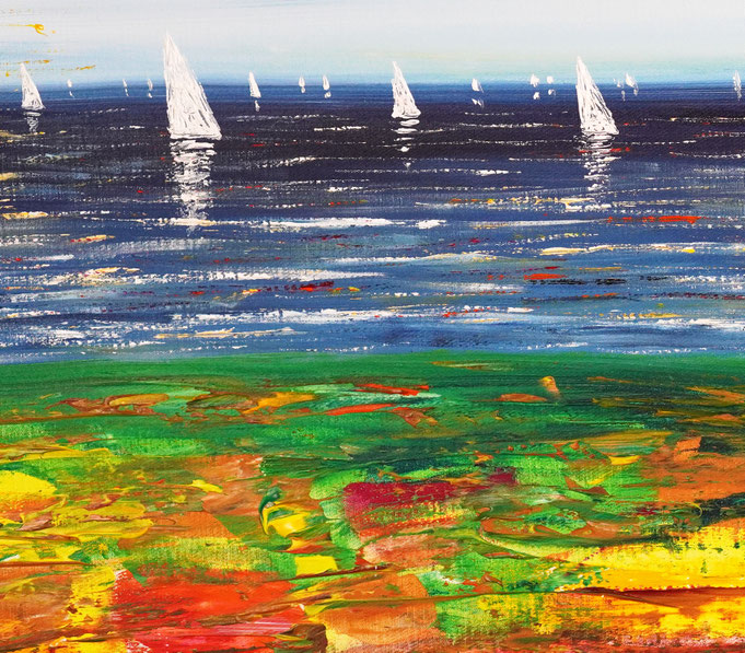 Detail of painting Seaside Impression S 1