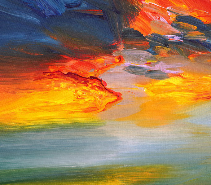 Detail of painting Seaside Impression S 1