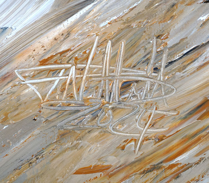 Signature of the artist Peter Nottrott and year of creation