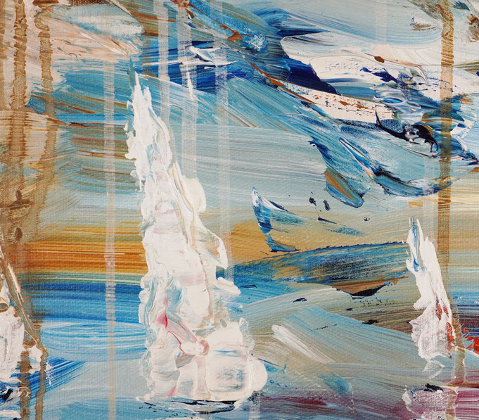 detail of the large sailing painting