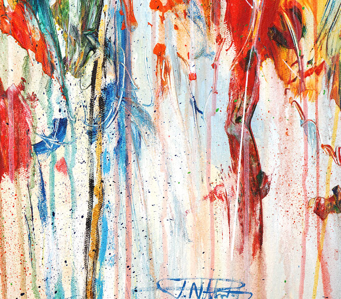 detail of the flower artwork of the artist Peter Nottrott
