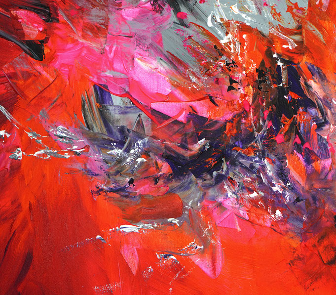 detail of the oversized abstract artwork by the artist Peter Nottrott for sale