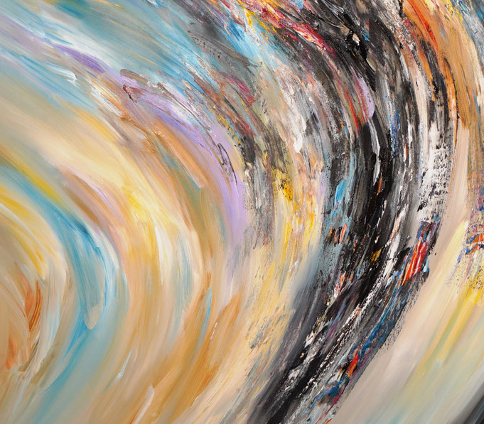 detail of the oversized abstract artwork by the artist Peter Nottrott for sale