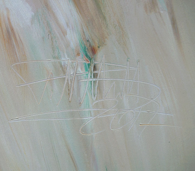 Signature of the artist Peter Nottrott and year of creation: 2017
