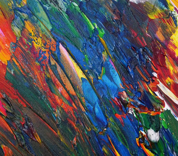 Detail of the abstract artwork by artist Peter Nottrott
