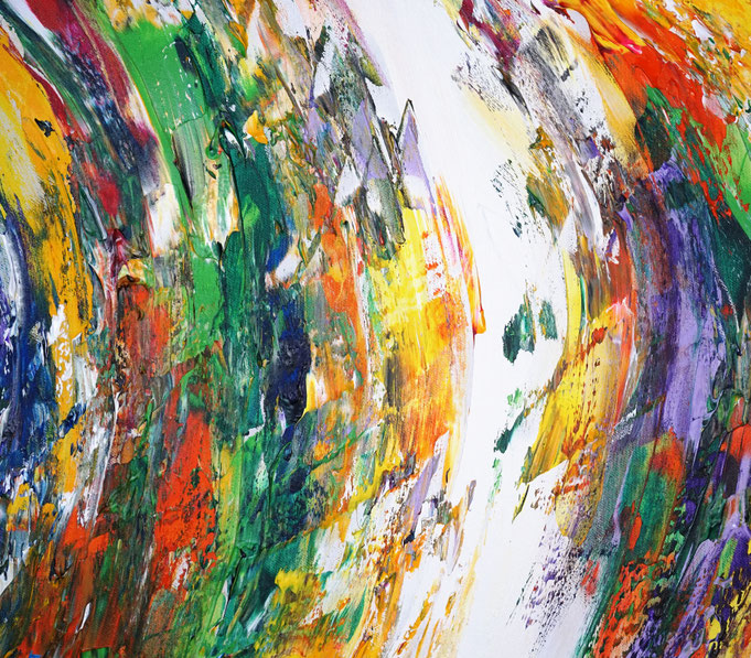 detail of the oversized abstract artwork by the artist Peter Nottrott for sale