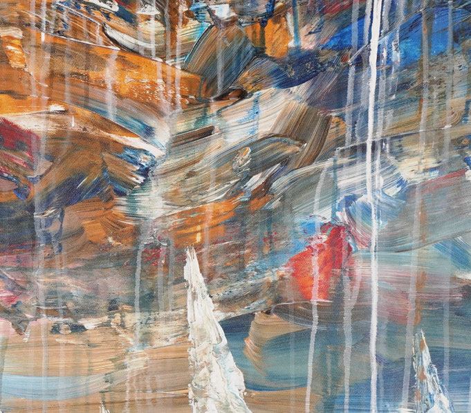 detail of the large sailing painting