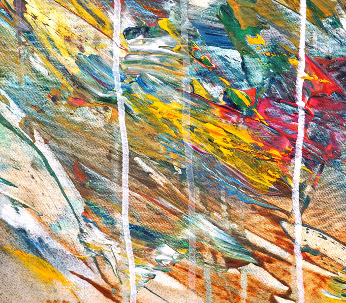 detail of the flower artwork of the artist Peter Nottrott