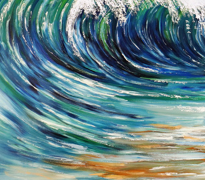 deatil of the artwork Seascape Breaking Waves XL 7 of the artist Peter Nottrott
