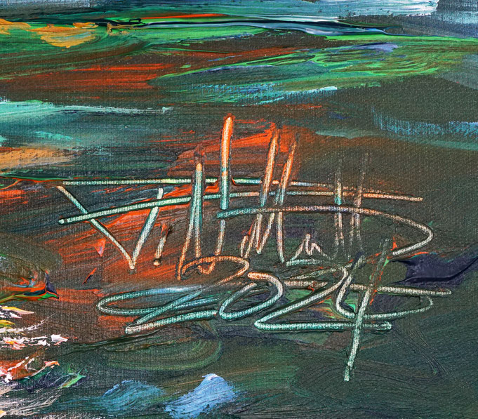 signature of the artist Peter Nottrott and year of creation