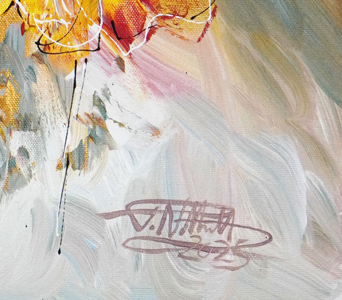 signature of the artist Peter Nottrott and year of creation