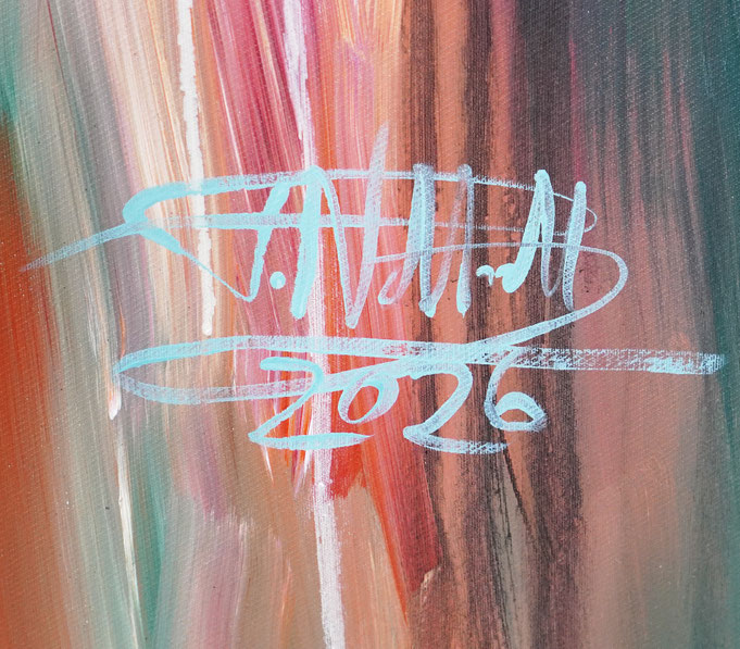 Signature of the artist Peter Nottrott and year of creation
