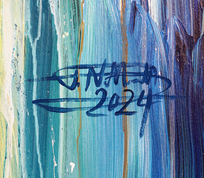 bottom right on the artwork: signature of the artist Peter Nottrott and year of creation: 2024