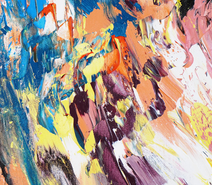 detail of the abstract painting