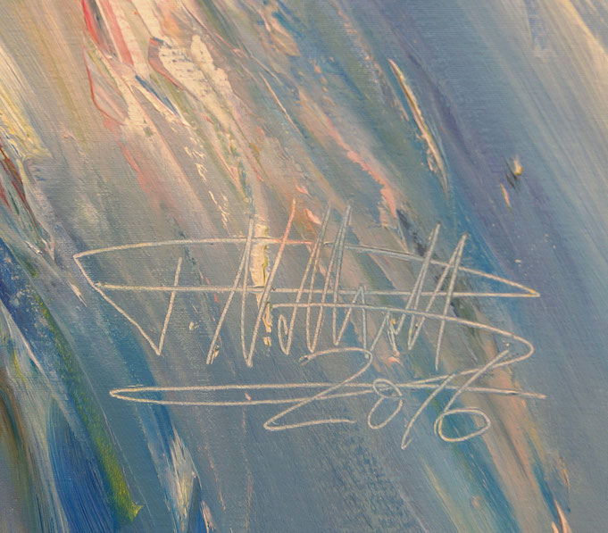 signature of the artist Peter Nottrott and year of creation: 2016