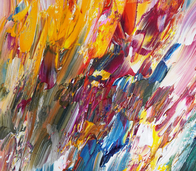 Detail of the abstract artwork by artist Peter Nottrott