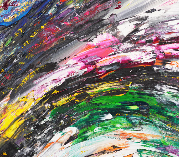 detail of the oversized abstract artwork by the artist Peter Nottrott for sale