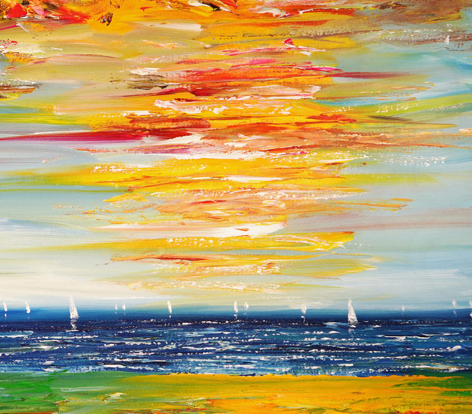 Detail of painting Seaside Impression S 1