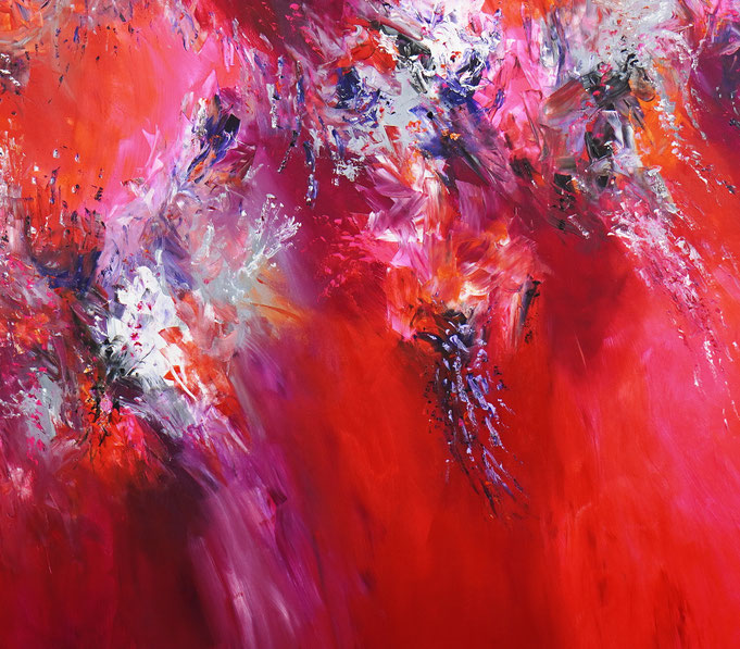 detail of the oversized abstract artwork by the artist Peter Nottrott for sale