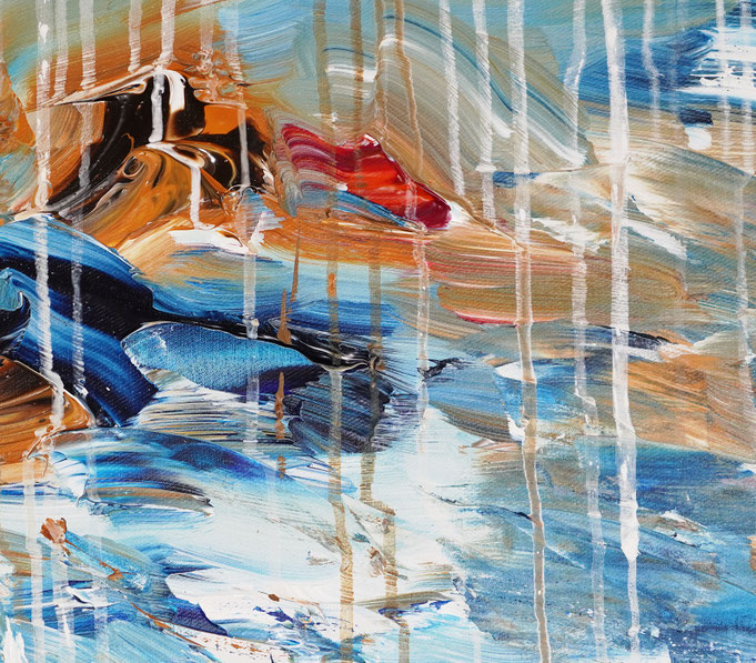 detail of the large sailing painting