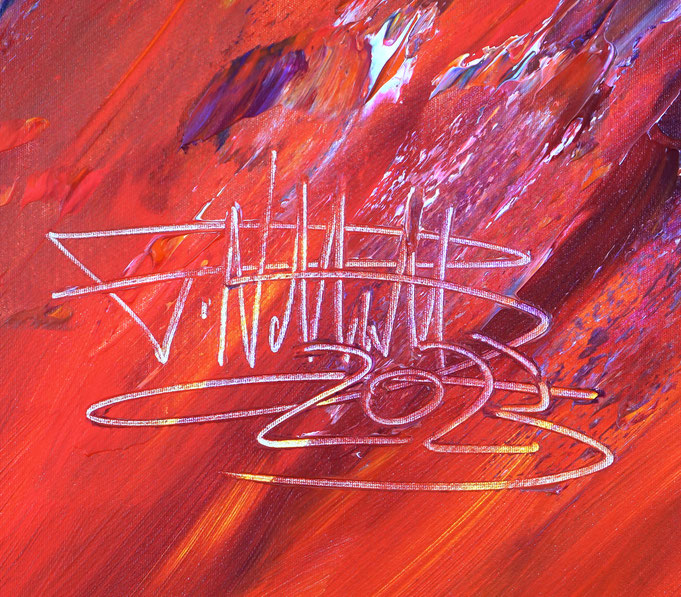 Signature of the artist Peter Nottrott and year of creation