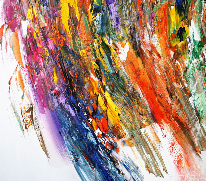 detail of the oversized abstract artwork by the artist Peter Nottrott for sale