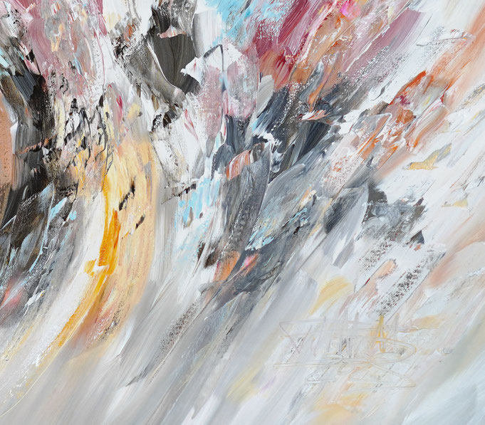 Detail of the abstract artwork by artist Peter Nottrott