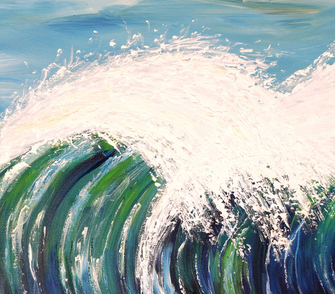 deatil of the artwork Seascape Breaking Waves XL 7 of the artist Peter Nottrott