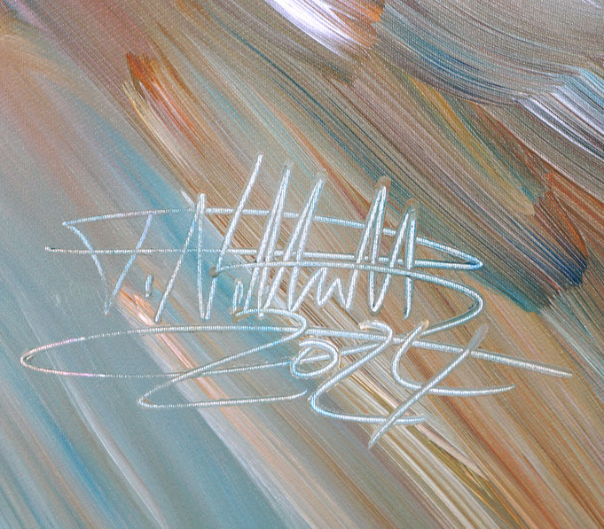 Signature of the artist Peter Nottrott and year of creation