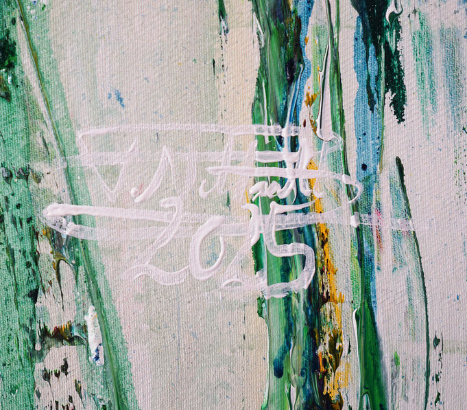 Signature of the artist Peter Nottrott and year of creation