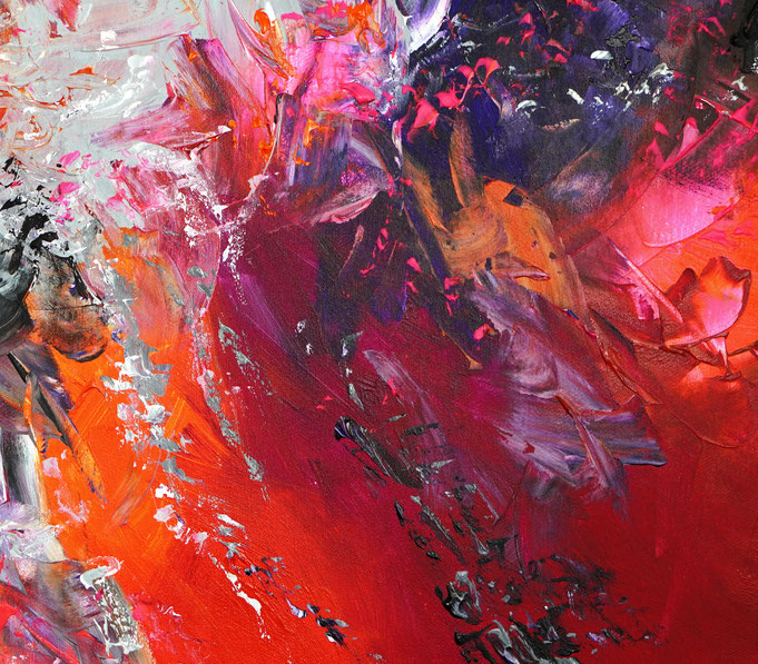 detail of the oversized abstract artwork by the artist Peter Nottrott for sale
