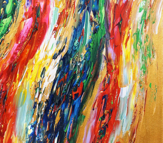 Detail of the abstract artwork by the artist Peter Nottrott