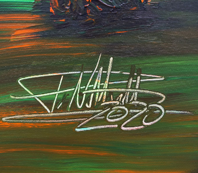 signature of the artist Peter Nottrott and year of creation: 2020