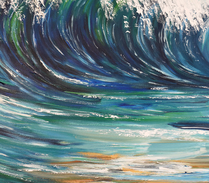 deatil of the artwork Seascape Breaking Waves XL 7 of the artist Peter Nottrott