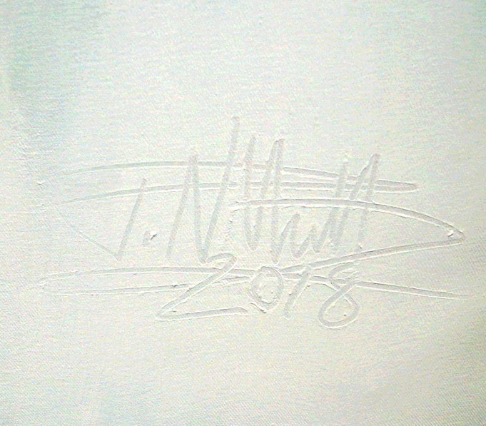 signature of the artist Peter Nottrott and year of creation: 2018