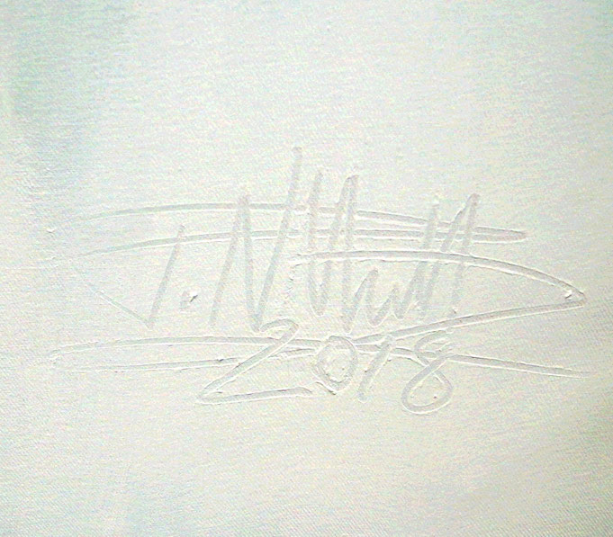 signature of the artist Peter Nottrott and year of creation: 2018